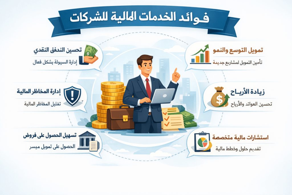 فوائد الخدمات المالية للشركات