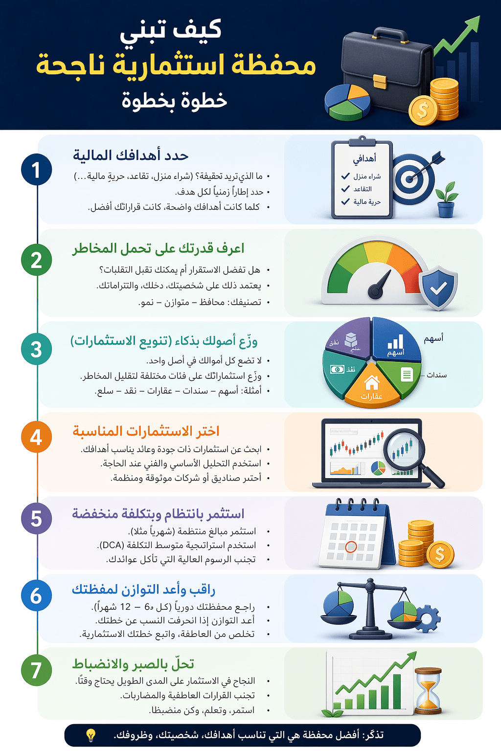كيف تبني محفظة استثمارية