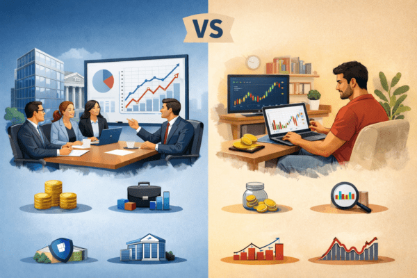 الاستثمار المؤسسي مقابل الفردي