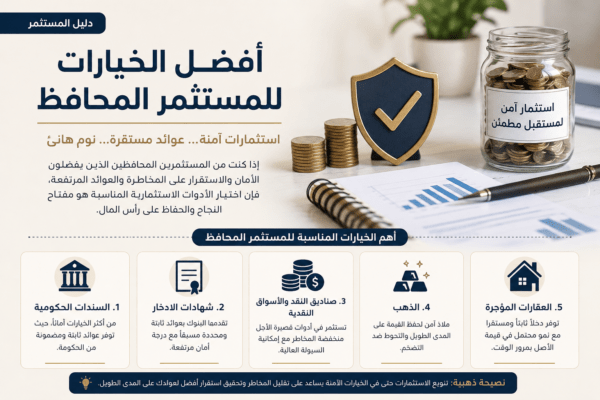 أفضل الخيارات للمستثمر المحافظ