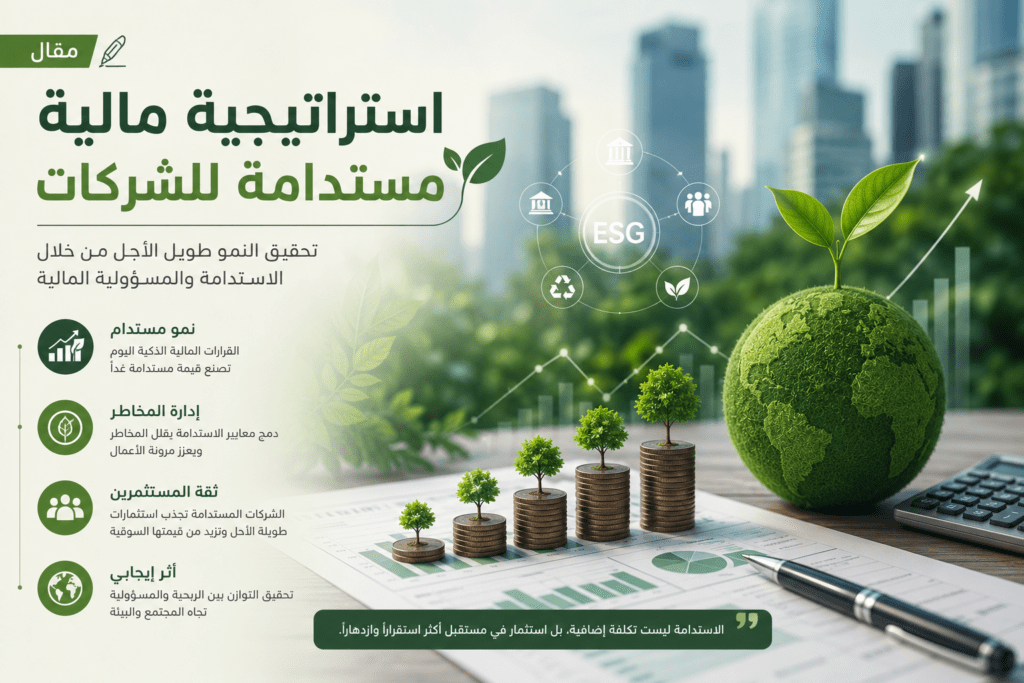 استراتيجية مالية مستدامة للشركات