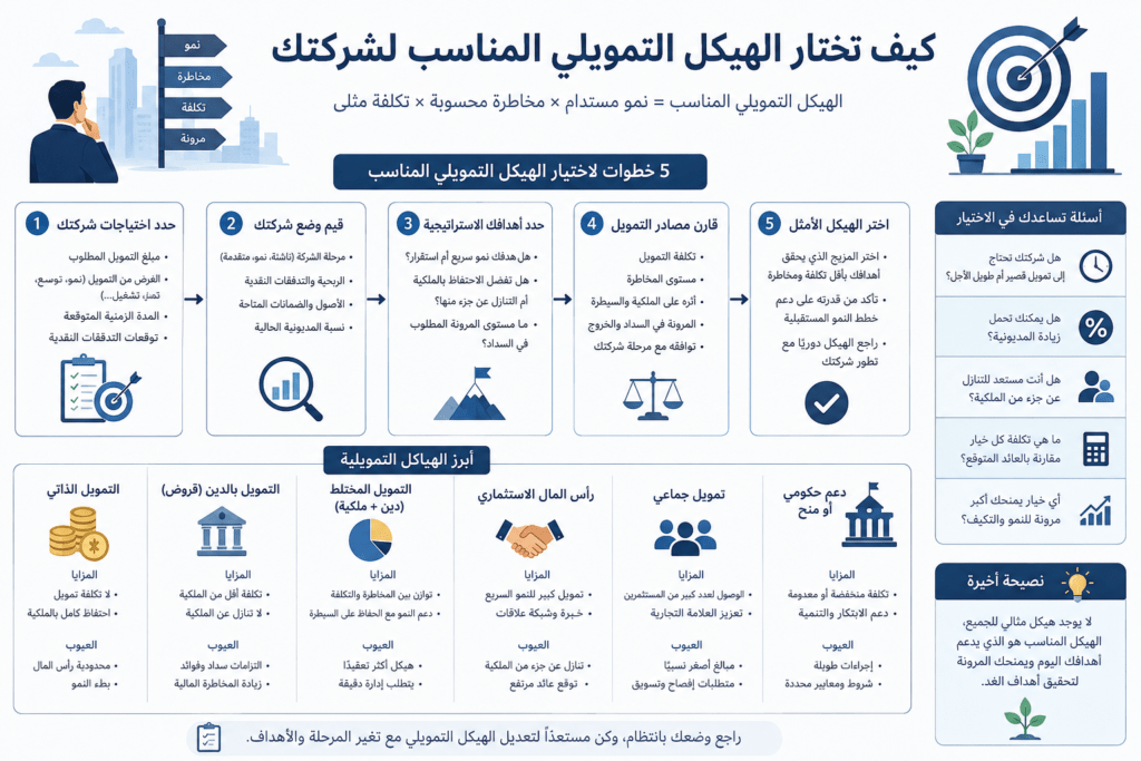 كيف تختار الهيكل التمويلي